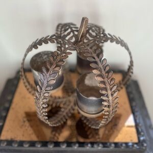 Elegant Bronze Candle Holder